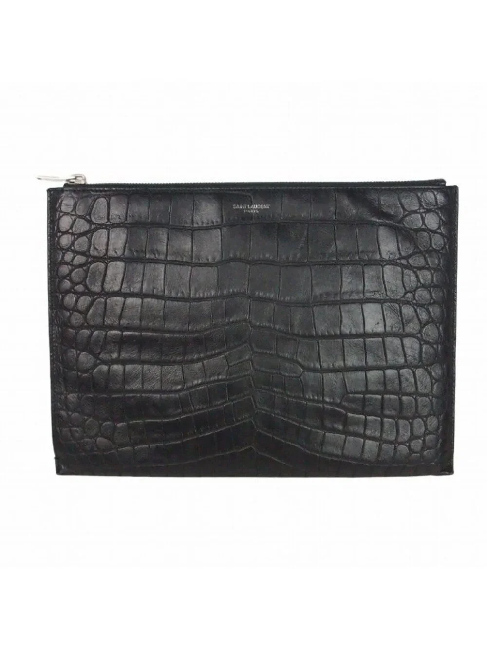 ★SOLD★ Saint Laurent Paris Croco Clutch - Picture 1 of 6
